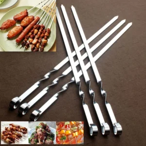 BBQ SKEWER Reusable Barbecue Skewer Stainless Steel